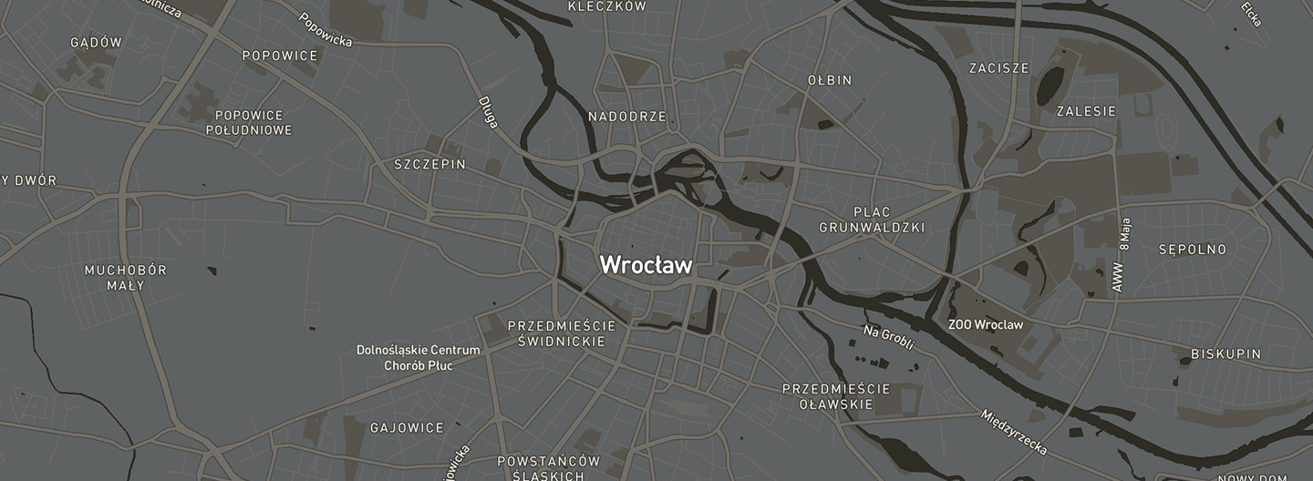 Mapa Wrocławia – lokalizacja biura Archimetria